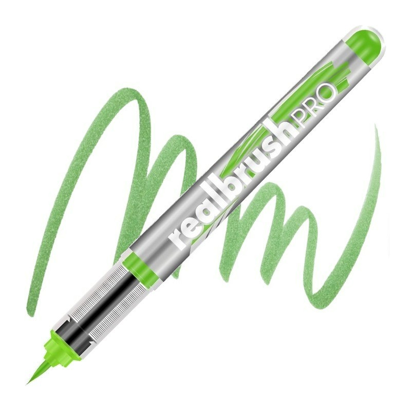 Akvarelová fixa KARIN RealBrush PRO, NEON Light Green 6110