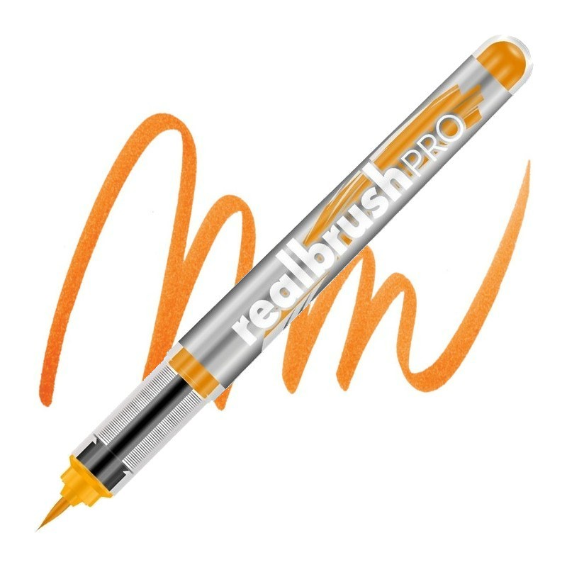 Akvarelová fixa KARIN RealBrush PRO, NEON Orange 6120