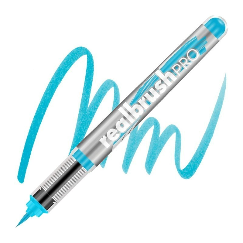 Akvarelová fixa KARIN RealBrush PRO, NEON Blue 6152