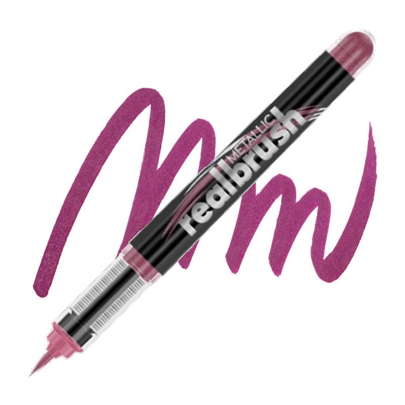 Akrylová fixa KARIN RealBrush Metallic, Violet red 8316