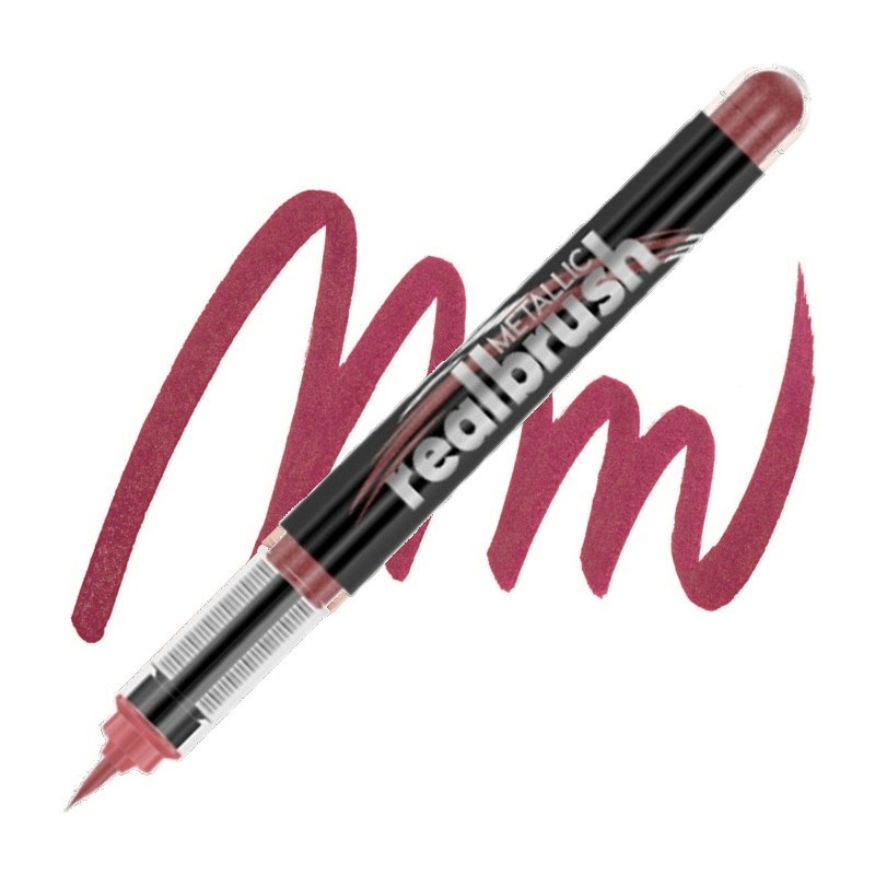 Akrylová fixa KARIN RealBrush Metallic, Dark red 8521