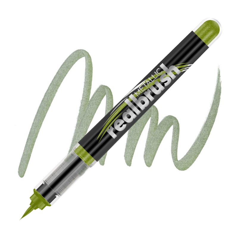 Akrylová fixa KARIN RealBrush Metallic, Light green 8536