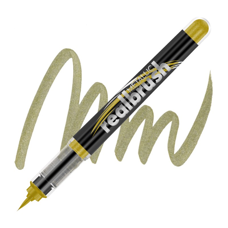 Akrylová fixa KARIN RealBrush Metallic, Gold 8595