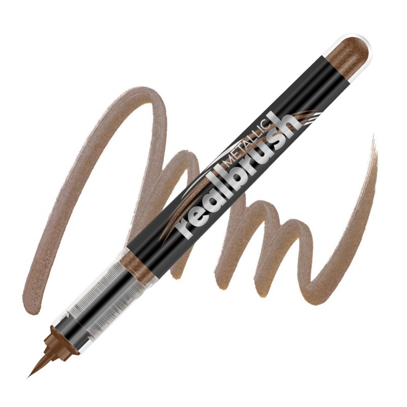 Akrylová fixa KARIN RealBrush Metallic, Copper 8596