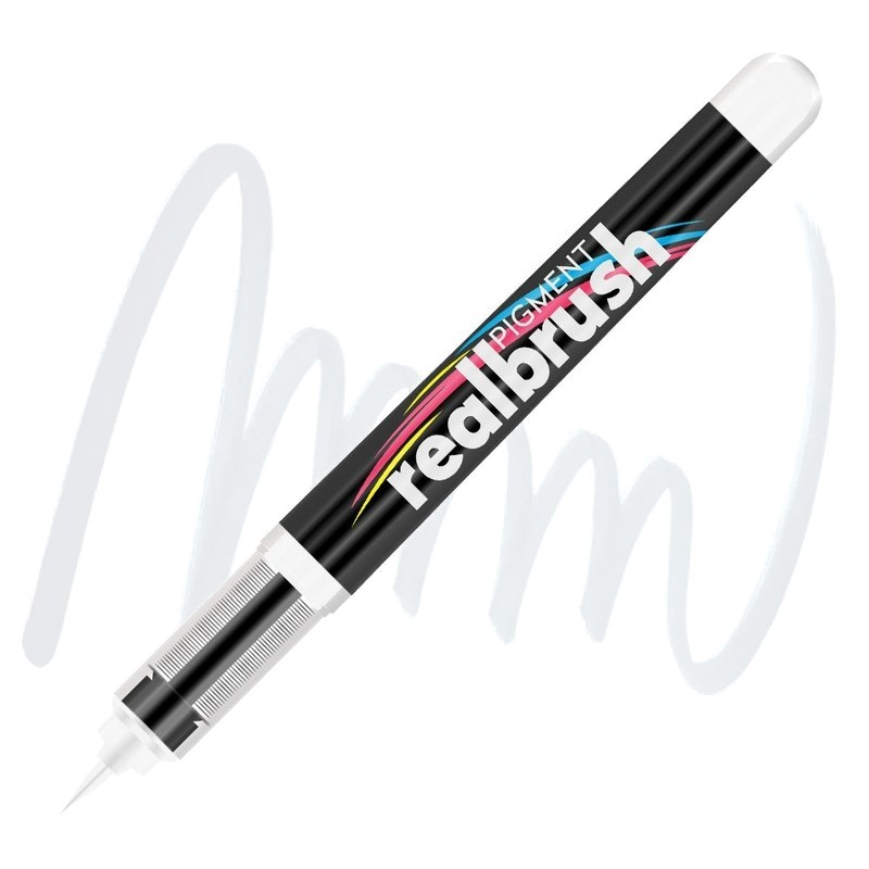 Akrylová fixa KARIN RealBrush Pigment, White 000