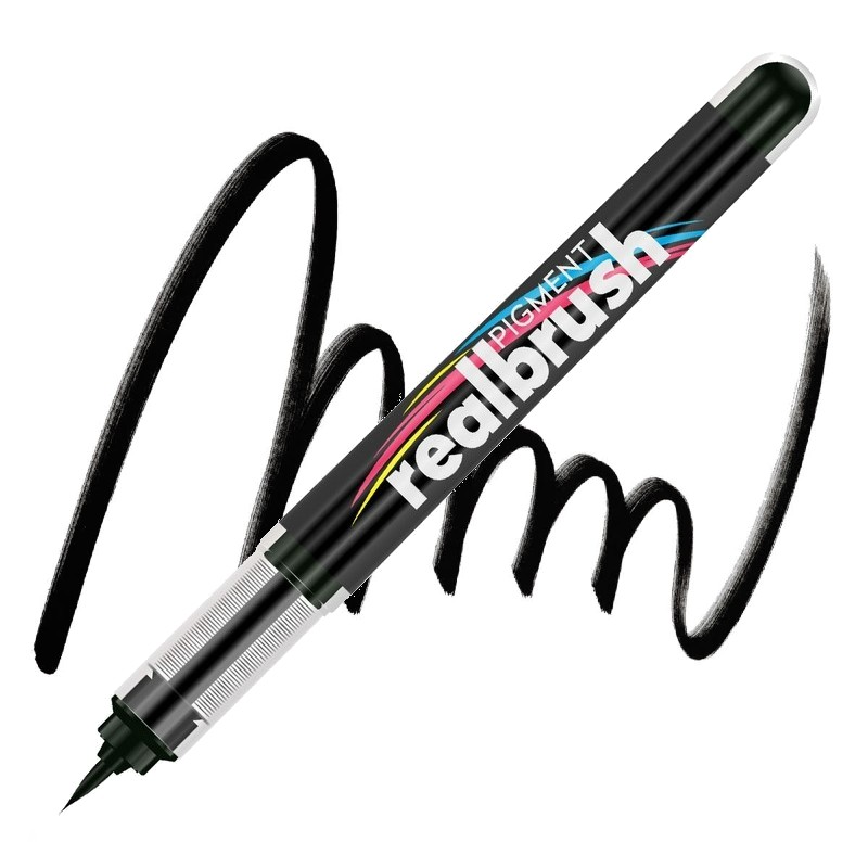 Akrylová fixa KARIN RealBrush Pigment, Black 433