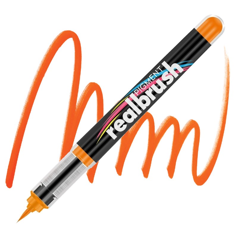 Akrylová fixa KARIN RealBrush Pigment, Bright orange 021