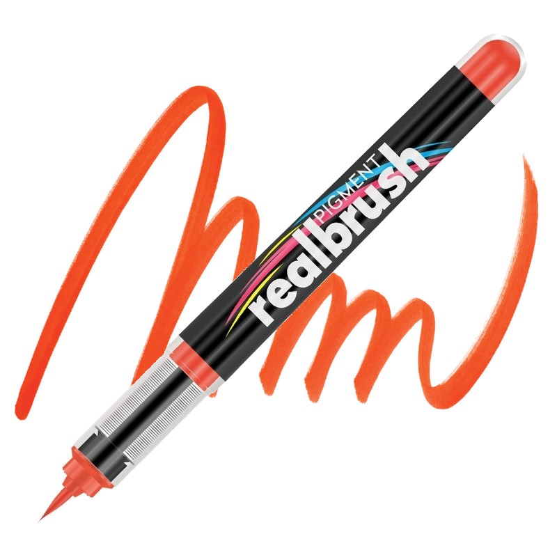 Akrylová fixa KARIN RealBrush Pigment, Orange red 172