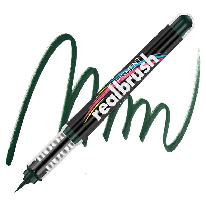 Akrylová fixa KARIN RealBrush Pigment, Olive black 343