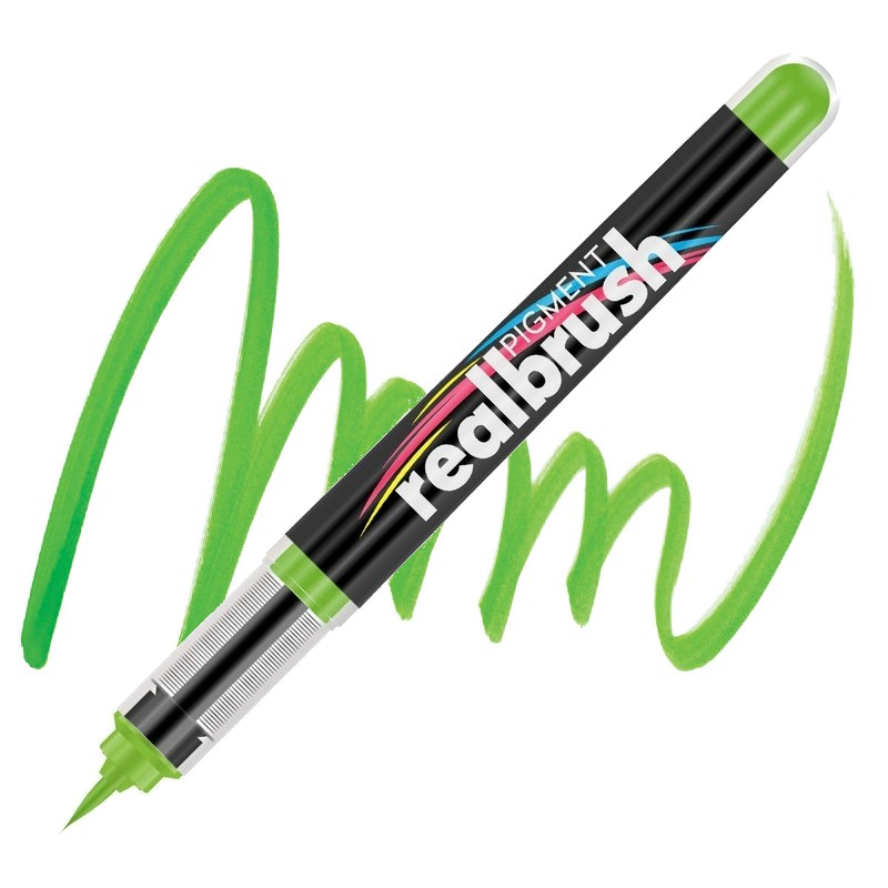 Akrylová fixa KARIN RealBrush Pigment, Leaf green 376
