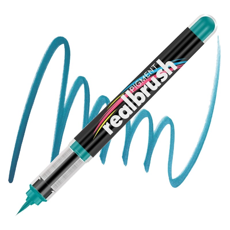 Akrylová fixa KARIN RealBrush Pigment, Turquoise 3145