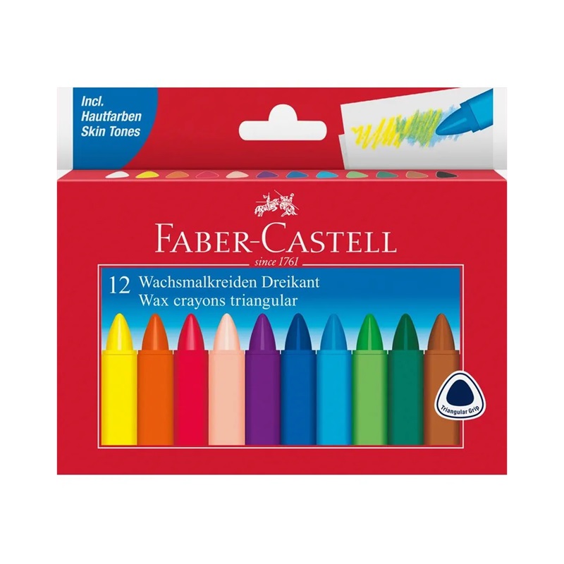 FABER-CASTELL Voskové pastelky FABER-CASTELL, 12ks