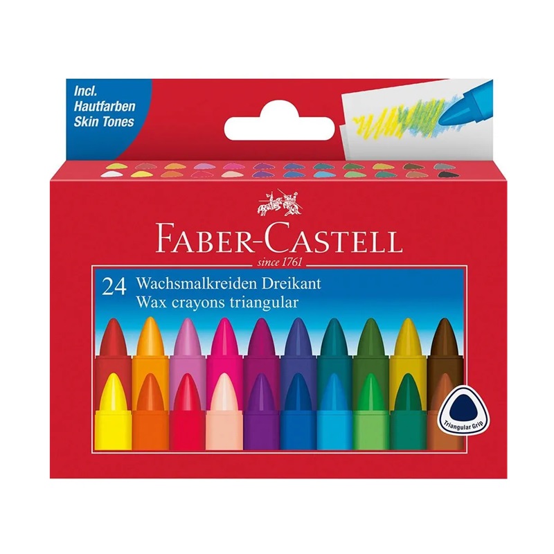 FABER-CASTELL Voskové pastelky FABER-CASTELL, 24ks