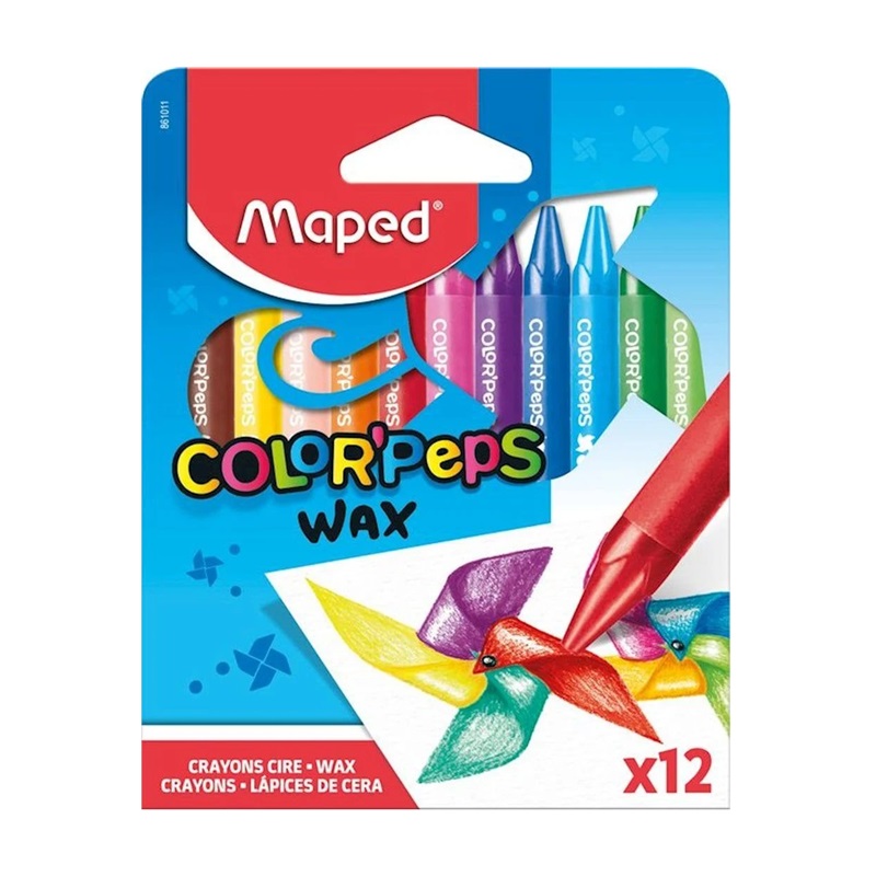 Voskové pastelky MAPED Color Peps Wax, 12ks