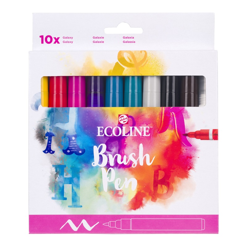 ROYAL TALENS Akvarelový ECOLINE Brush Pen, 10ks Galaxy