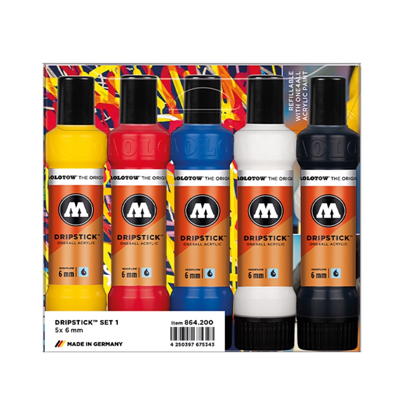 Akrylový MOLOTOW Dripstick One4All 6mm, 5ks