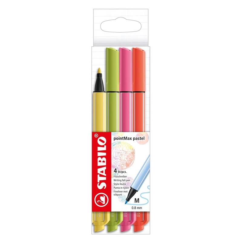 Fix STABILO pointMax, 4ks pastelové Core Set