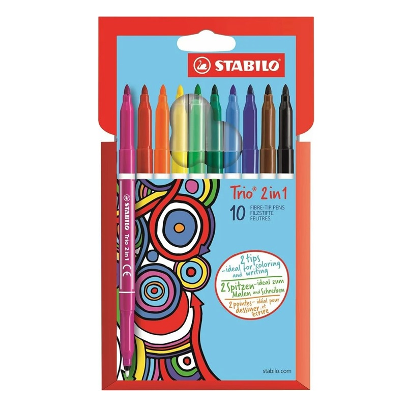 Fixy STABILO 2v1, 10ks