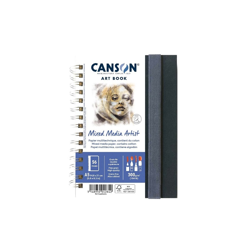 Skicář CANSON Mixed Media Artist ART BOOK A5, 28 listů 300g