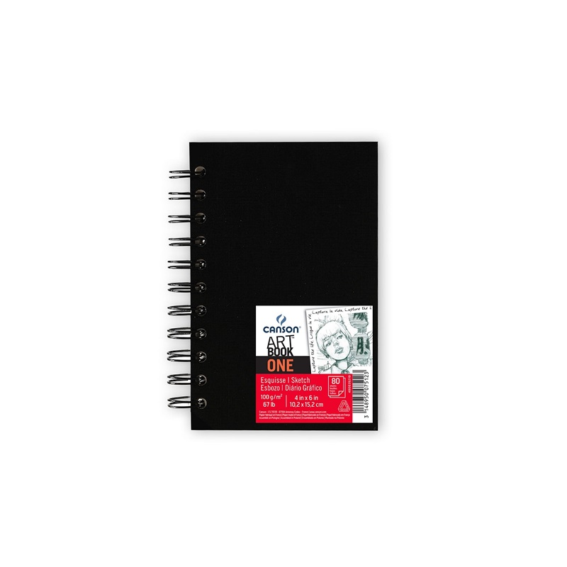 Skicář CANSON Art Book One Spiral 10x15cm, 40 listů 100g