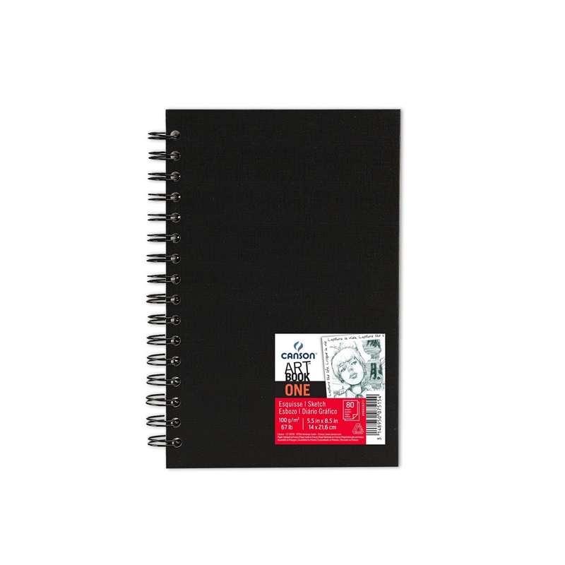 Skicář CANSON Art Book One Spiral 14x21cm, 40 listů 100g