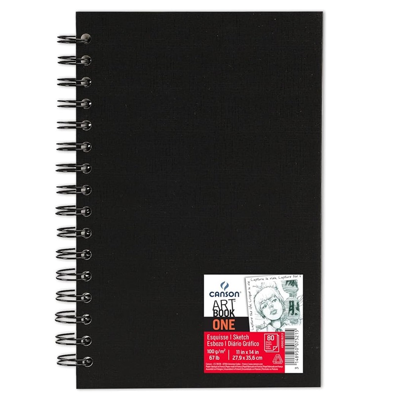 Skicář CANSON Art Book One Spiral 28x35cm, 40 listů 100g