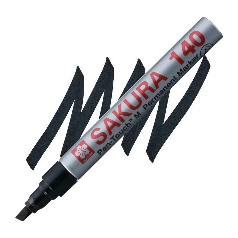 Laková fixa SAKURA Pen Touch 140 šikmá, černá