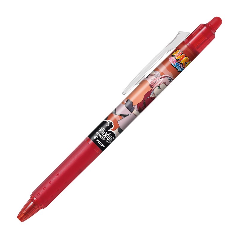 PILOT gumovací FriXion Clicker 07, červený NARUTO limitovaná edice