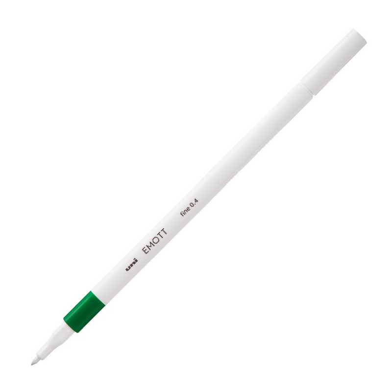 UNI EMOTT fine liner 0,4mm, borovicově zelený