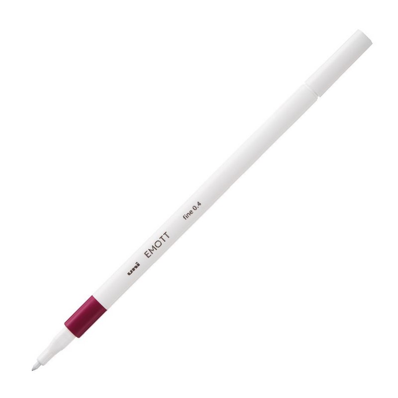 UNI EMOTT fine liner 0,4mm, bordó