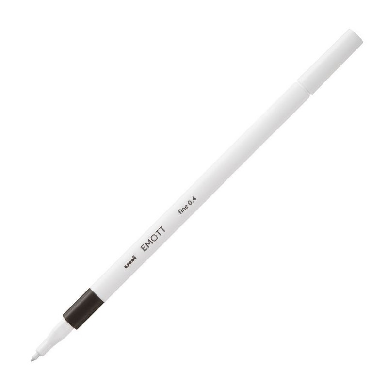 UNI EMOTT fine liner 0,4mm, šedý