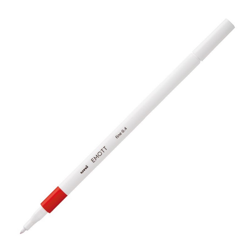 UNI EMOTT fine liner 0,4mm, červený