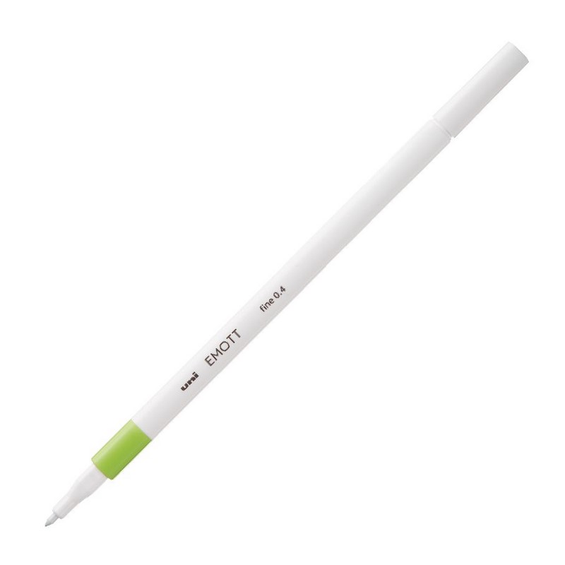 UNI EMOTT fine liner 0,4mm, světle zelený