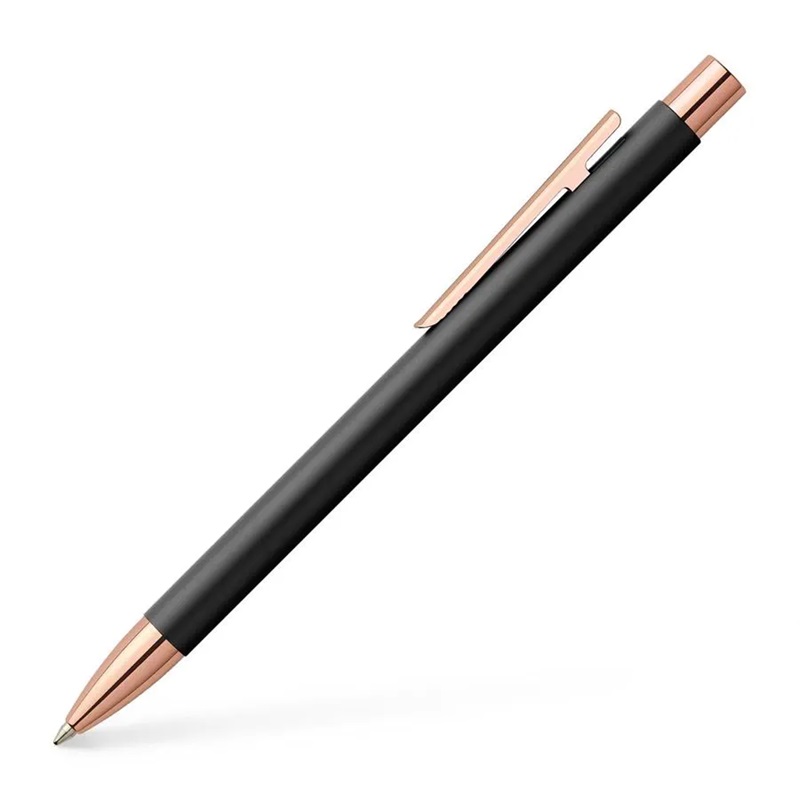 FABER-CASTELL kuličkové pero Neo Slim Metal Black Rosegold