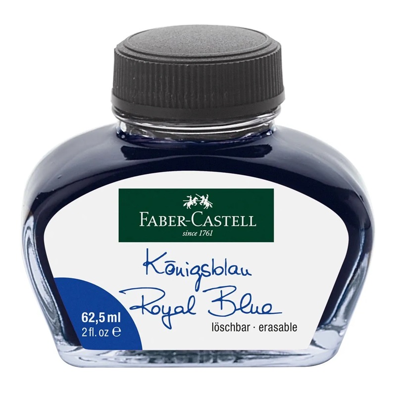 FABER-CASTELL inkoust 62,5ml, modrý zmizíkovatelný