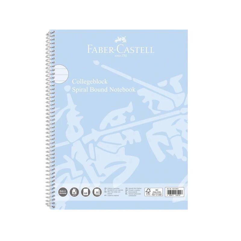 Skicář FABER-CASTELL College A4, 80 linkovaných listů