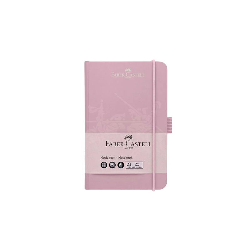 Skicář FABER-CASTELL Notebook A6 růžový, 194 listů
