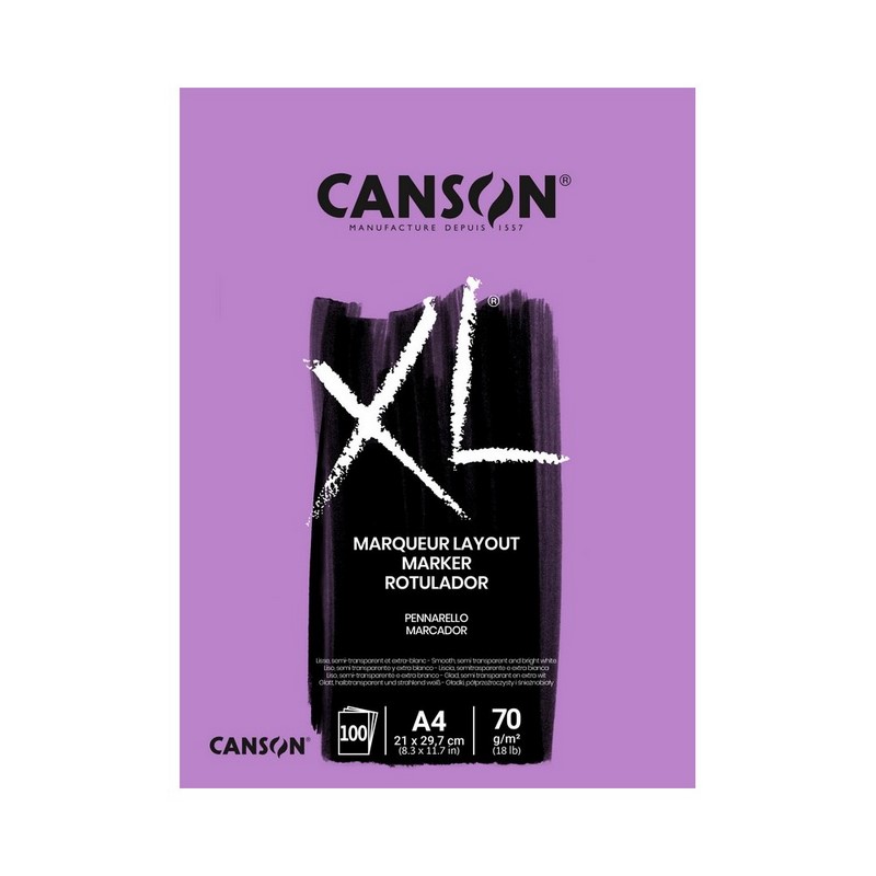 Blok CANSON XL Marker A4, 100 listů 70g