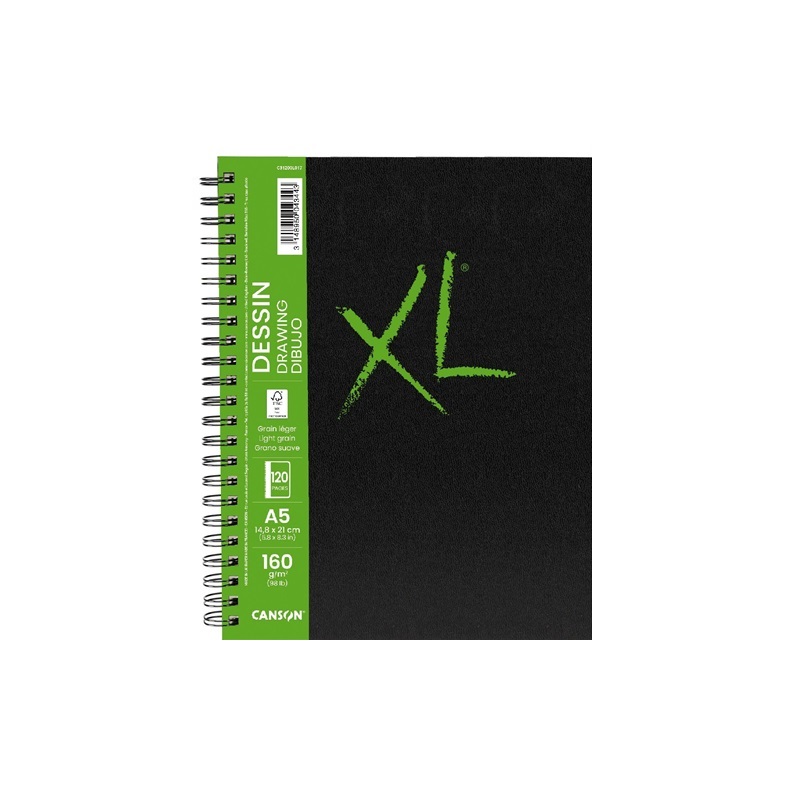 Skicář CANSON XL Book Dessin A5, 60 listů 160g