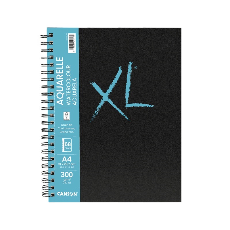 Skicář CANSON XL Book Aquarelle A4, 34 listů 300g
