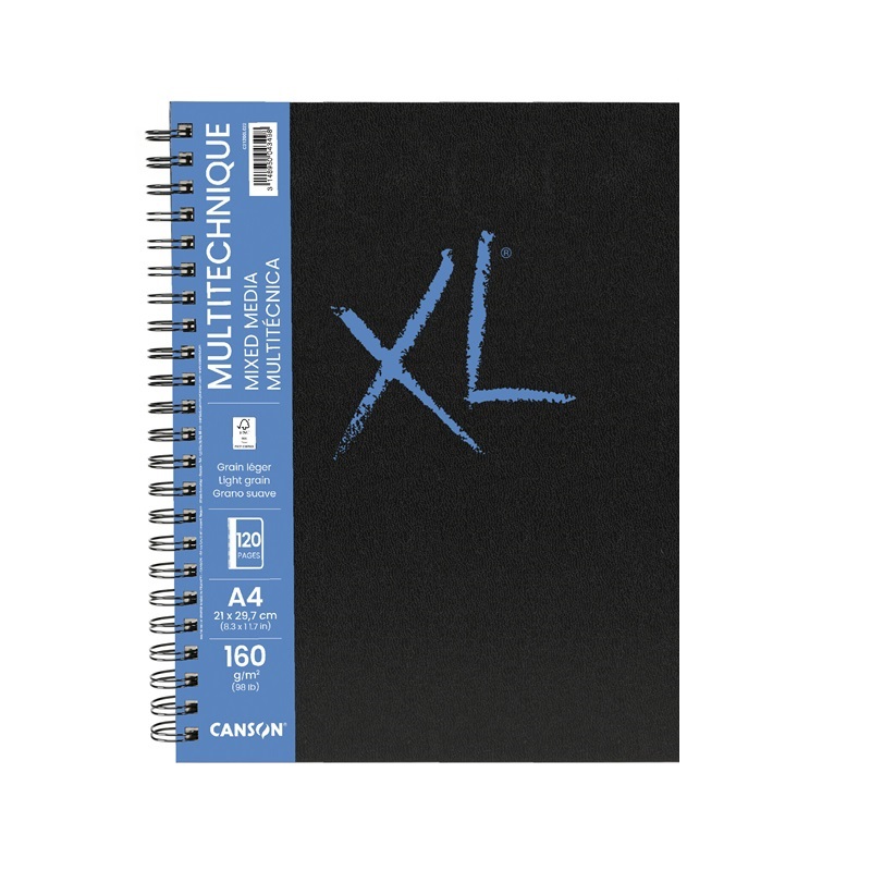 Skicář CANSON XL Book Mixed Media A4, 60 listů 160g