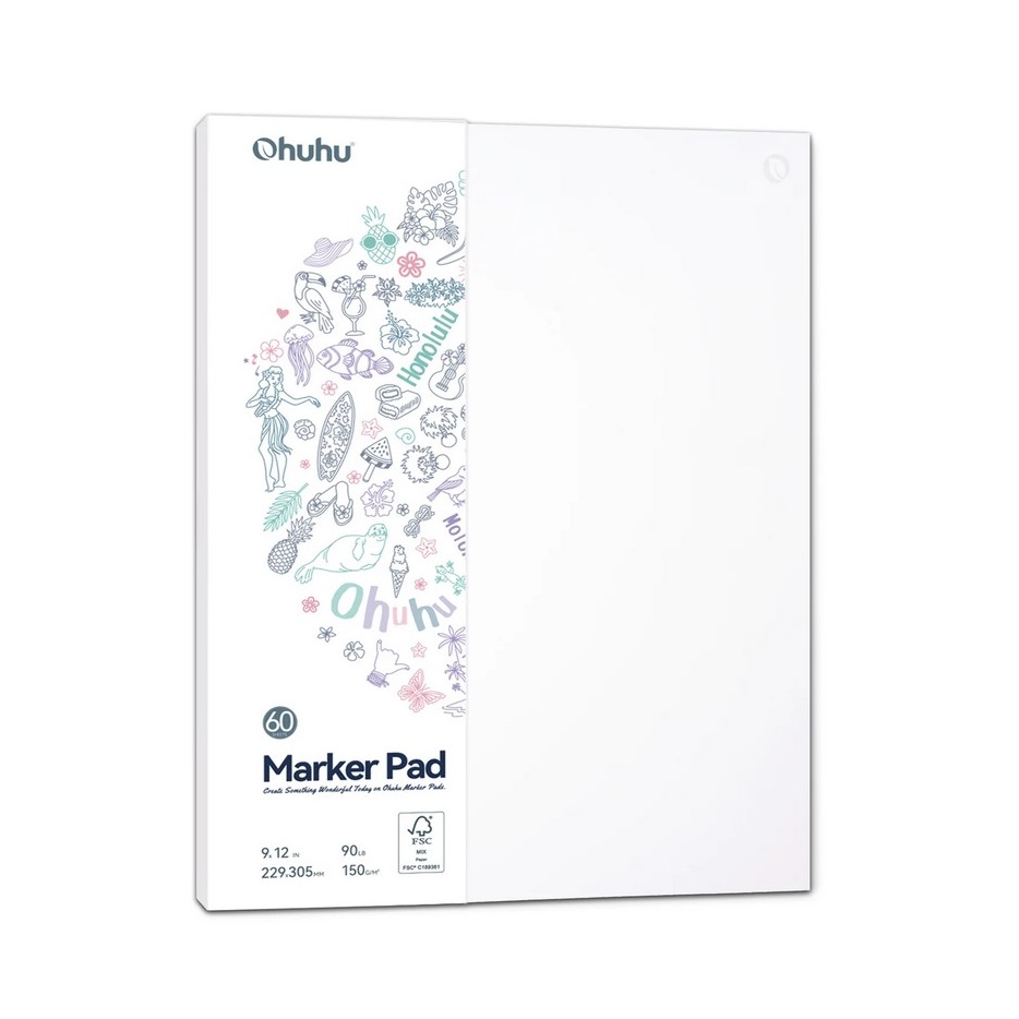Blok OHUHU Marker Pad 305x229mm, 60 listů