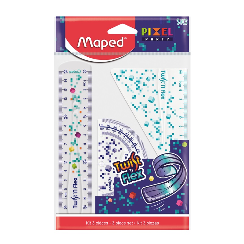 Sada pravítek MAPED Pixel Party 3ks