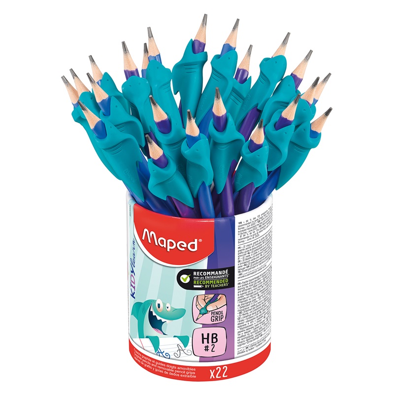 Tužky MAPED Black Peps Kidy Learn s gumou, 22ks školní set s nástavci