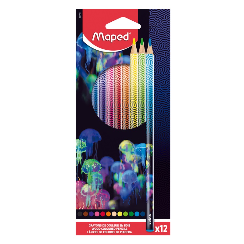 Pastelky MAPED Color Peps Deepsea Paradise, 12ks
