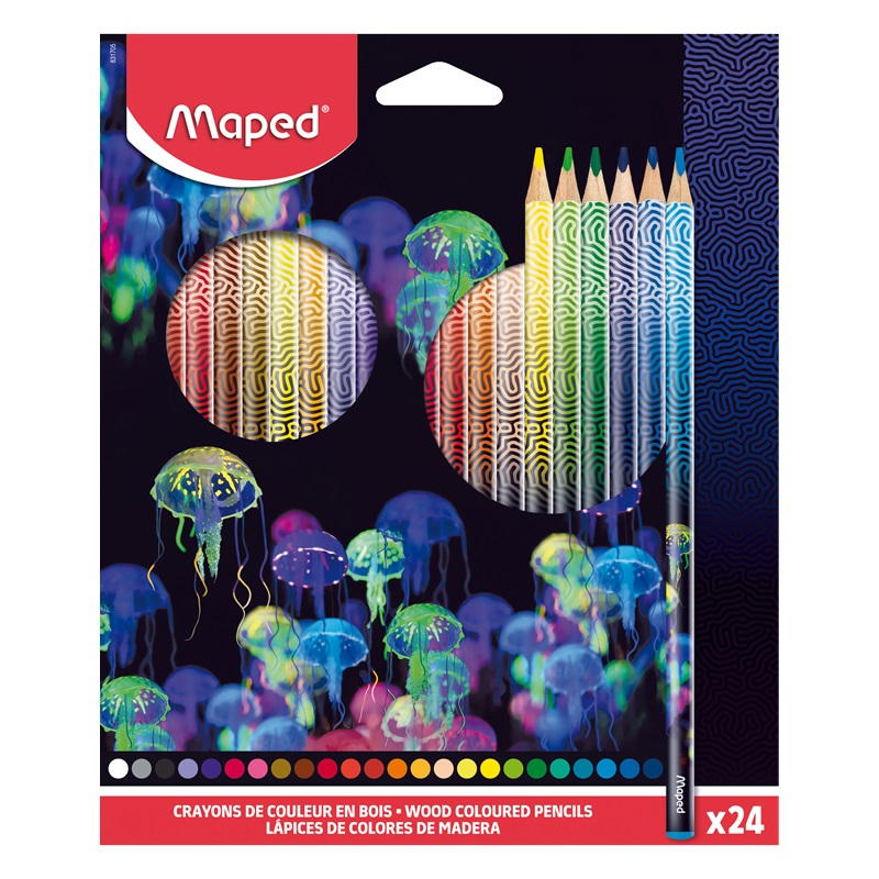 Pastelky MAPED Color Peps Deepsea Paradise, 24ks