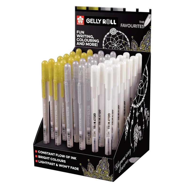 Sakura Gelly Roll METALLIC, set 36ks ve stojánku