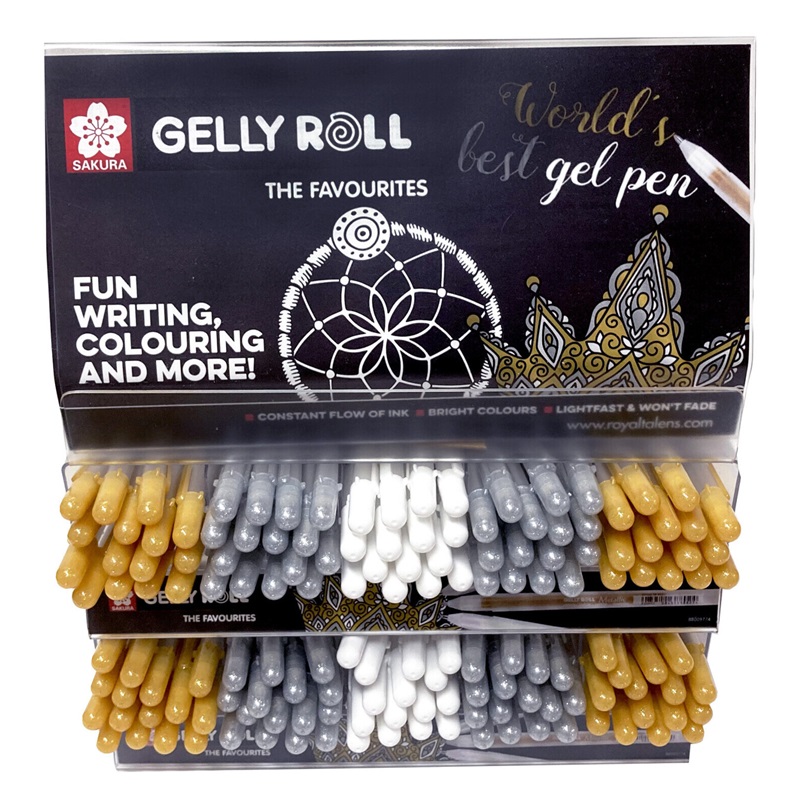Sakura Gelly Roll METALLIC, set 150ks ve stojánku