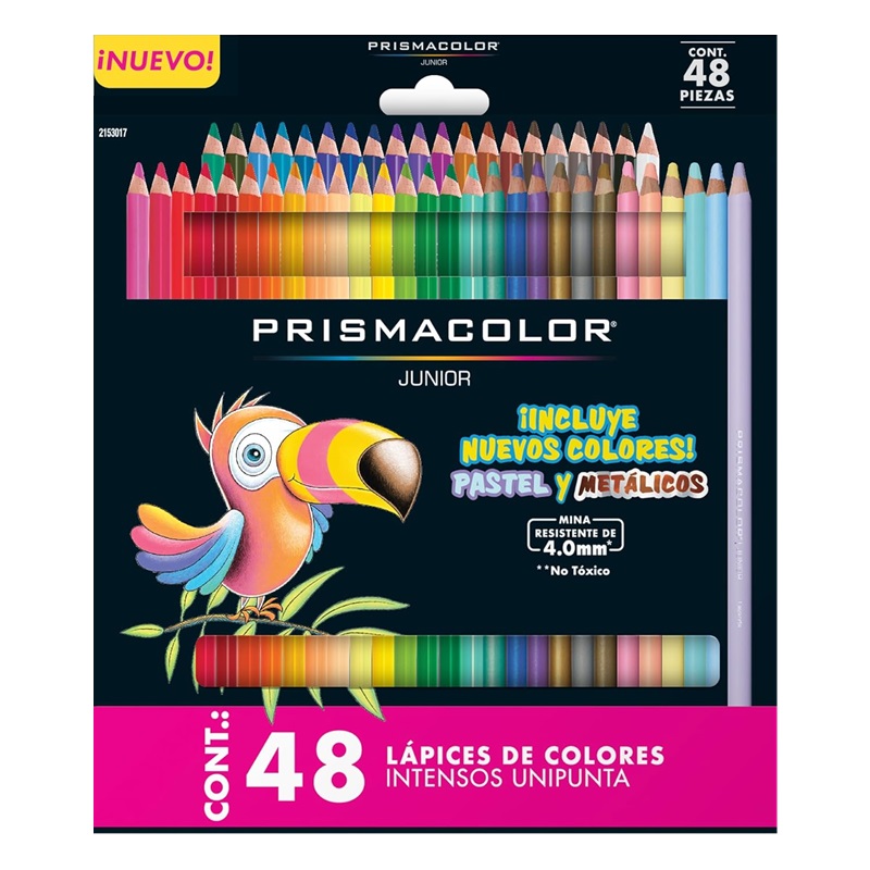 Pigmentové pastelky PRISMACOLOR Junior, 48ks + pastelové a metalické