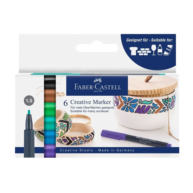 FABER-CASTELL Artist Pen Creative, set 6ks Fairy Forest